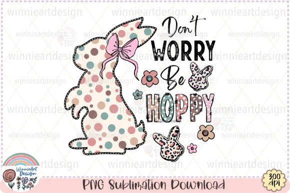 Easter Quote Bunny Retro Sublimation Design Review