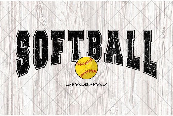 Retro Softball Mom SVG for Real Embroidery Projects