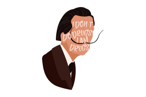 Salvador Dali Quote Clipart for Embroidery Projects