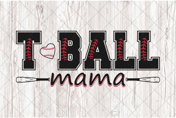 T-Ball Mom PNG Sublimation, Baseball Mam Review